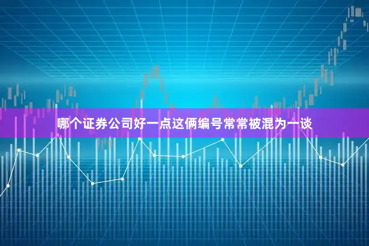 哪个证券公司好一点这俩编号常常被混为一谈